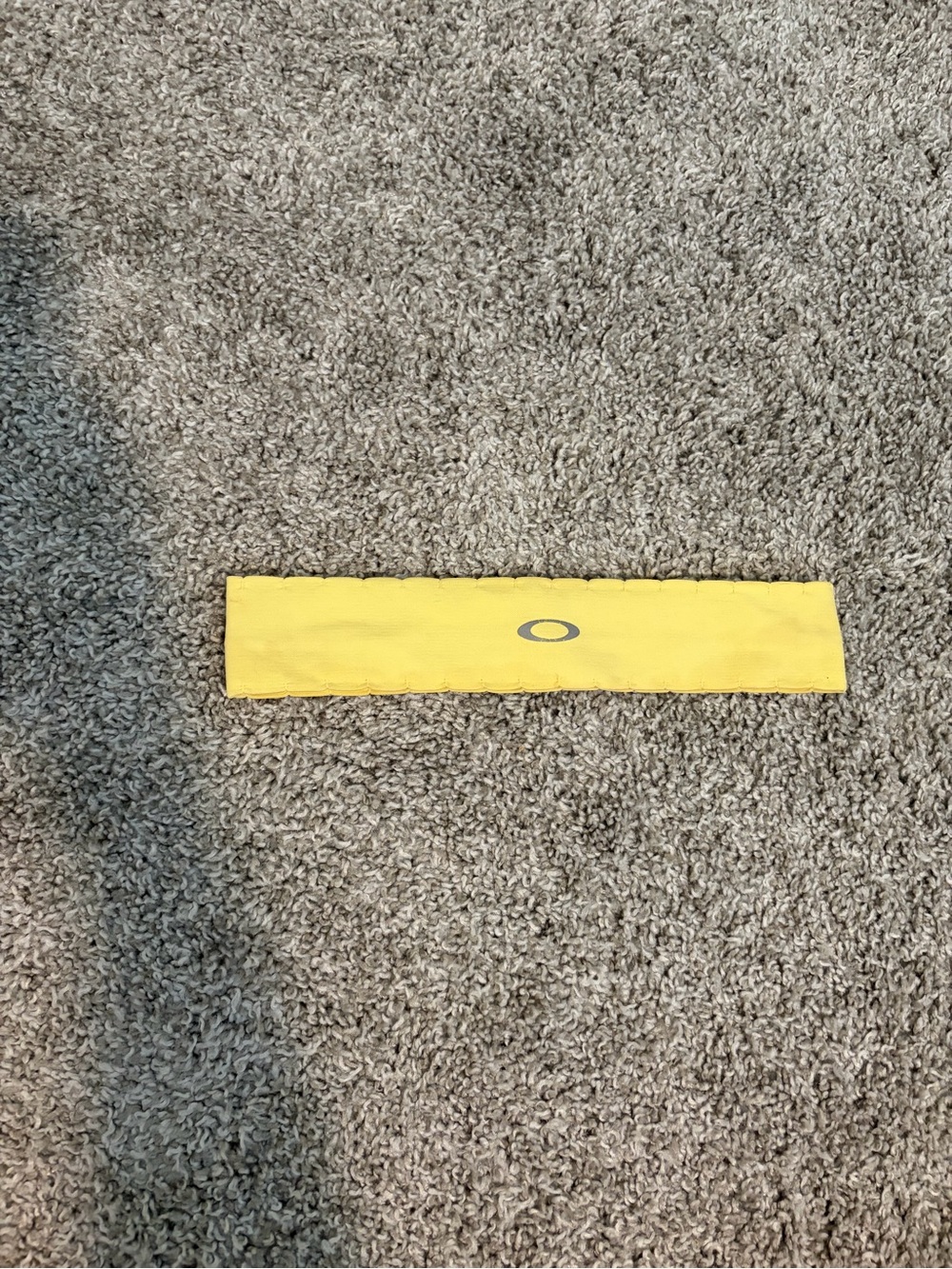Oakley Bright Yellow Stretch Headband with Reflective Logo